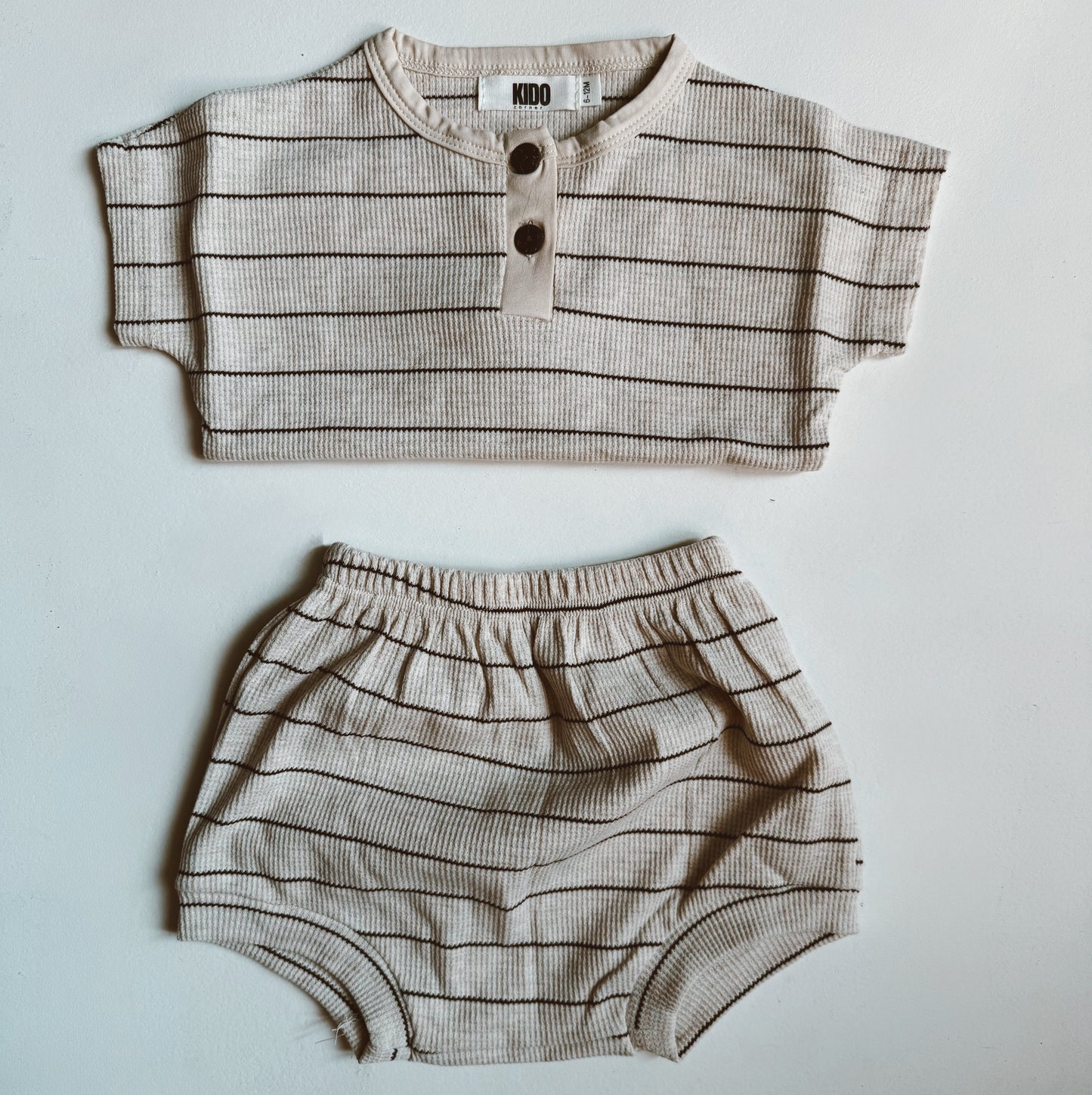 Ensemble à rayures en coton | one left