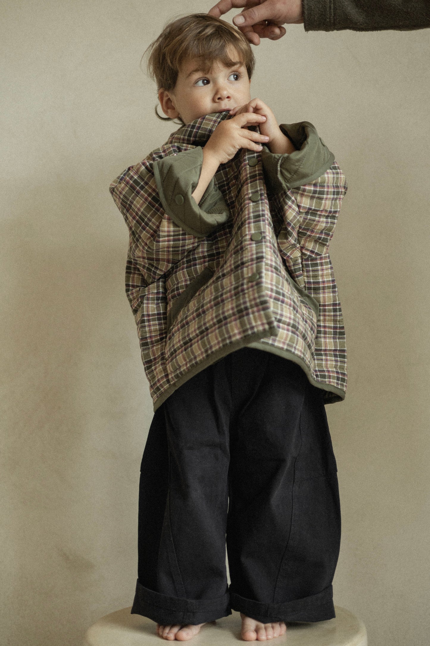 Veste matelassée à carreaux