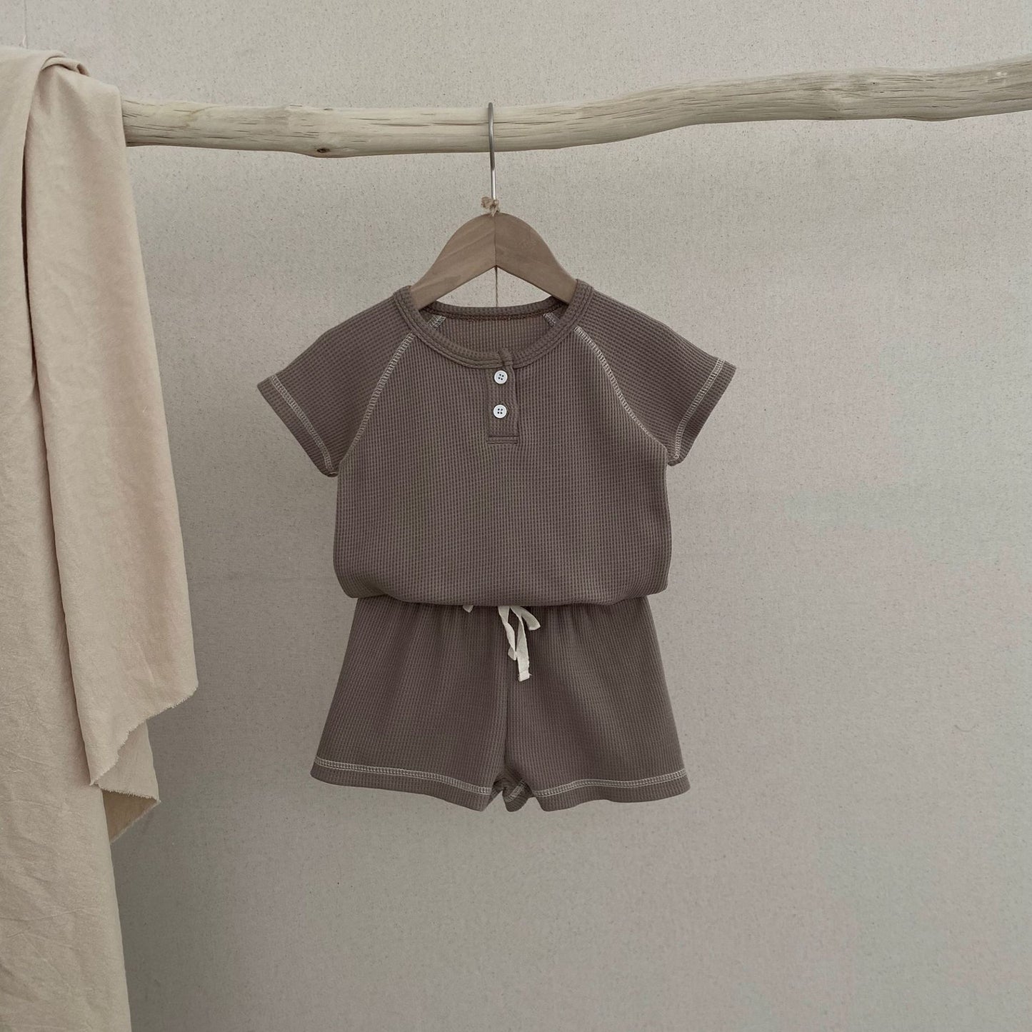 Ensemble gaufré surpiqûres