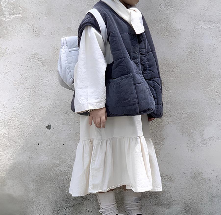 Veste sans manches velours