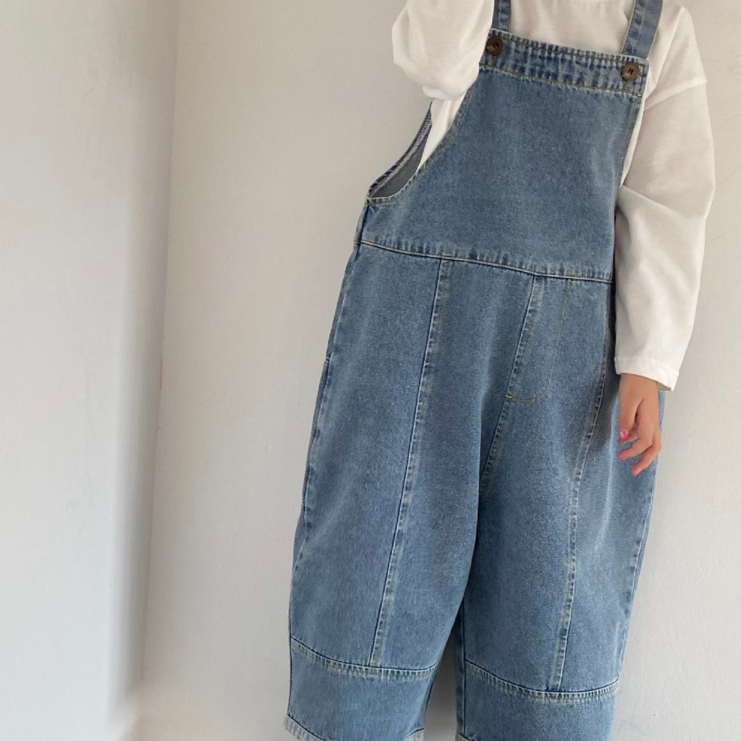 Salopette en denim oversize