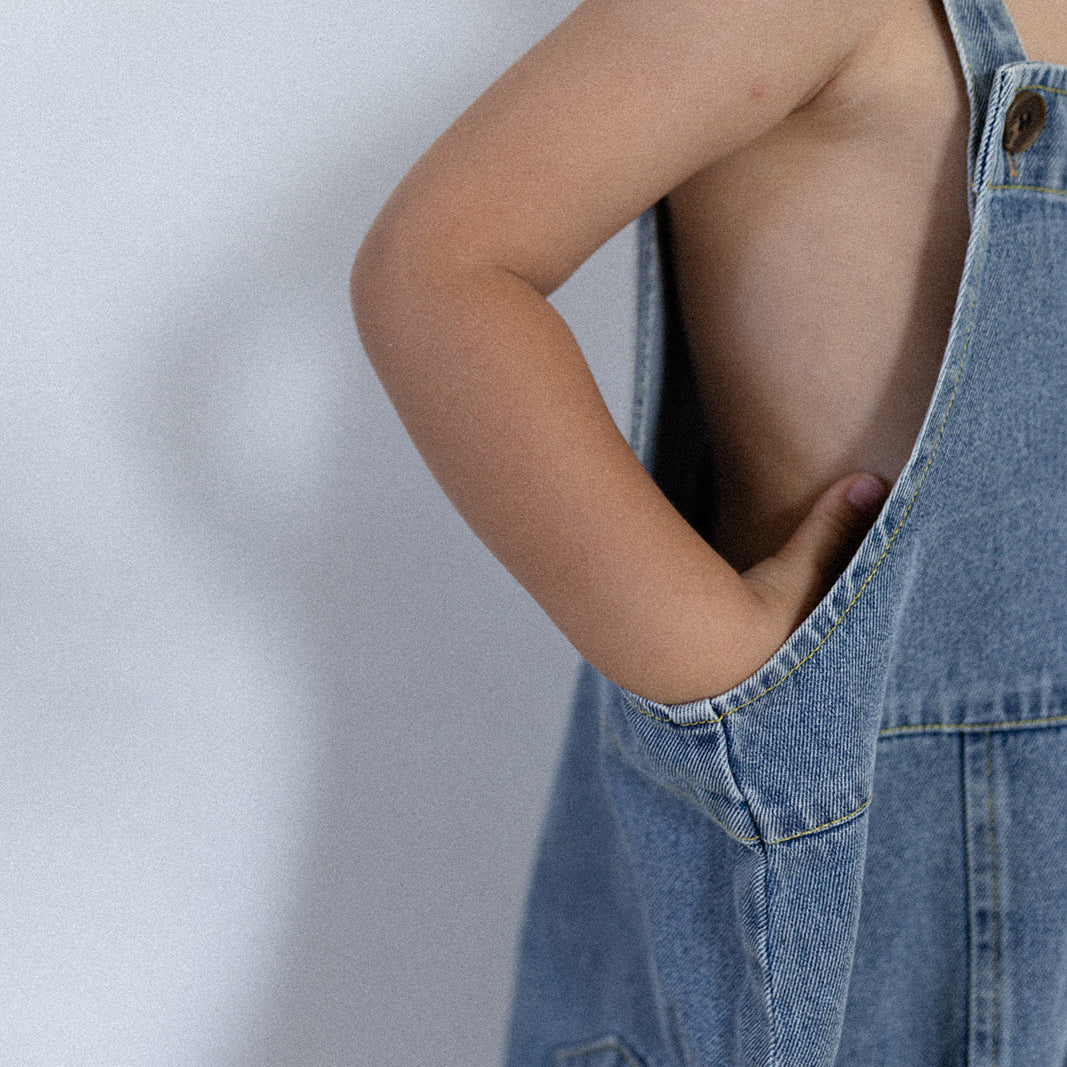 Salopette en denim oversize