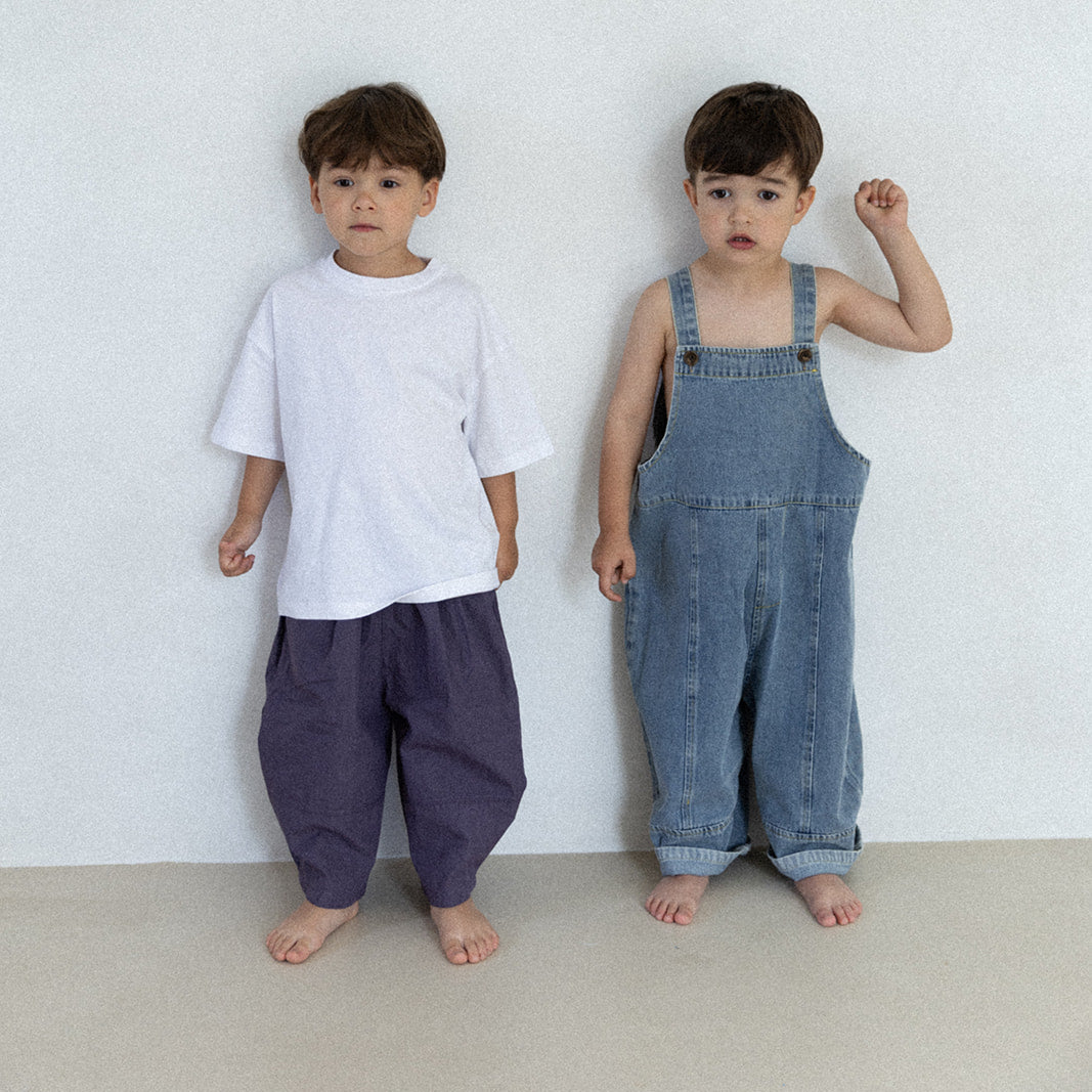 Salopette en denim oversize