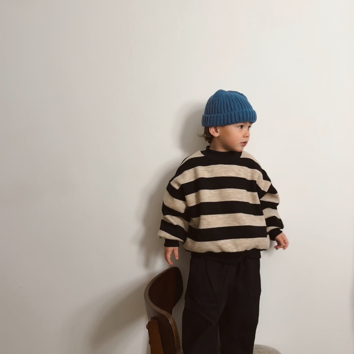 Pull oversize à bandes