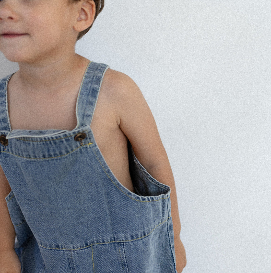 Salopette en denim oversize