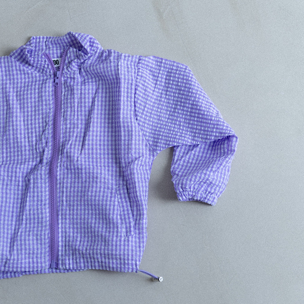 Veste amble zippée lilas