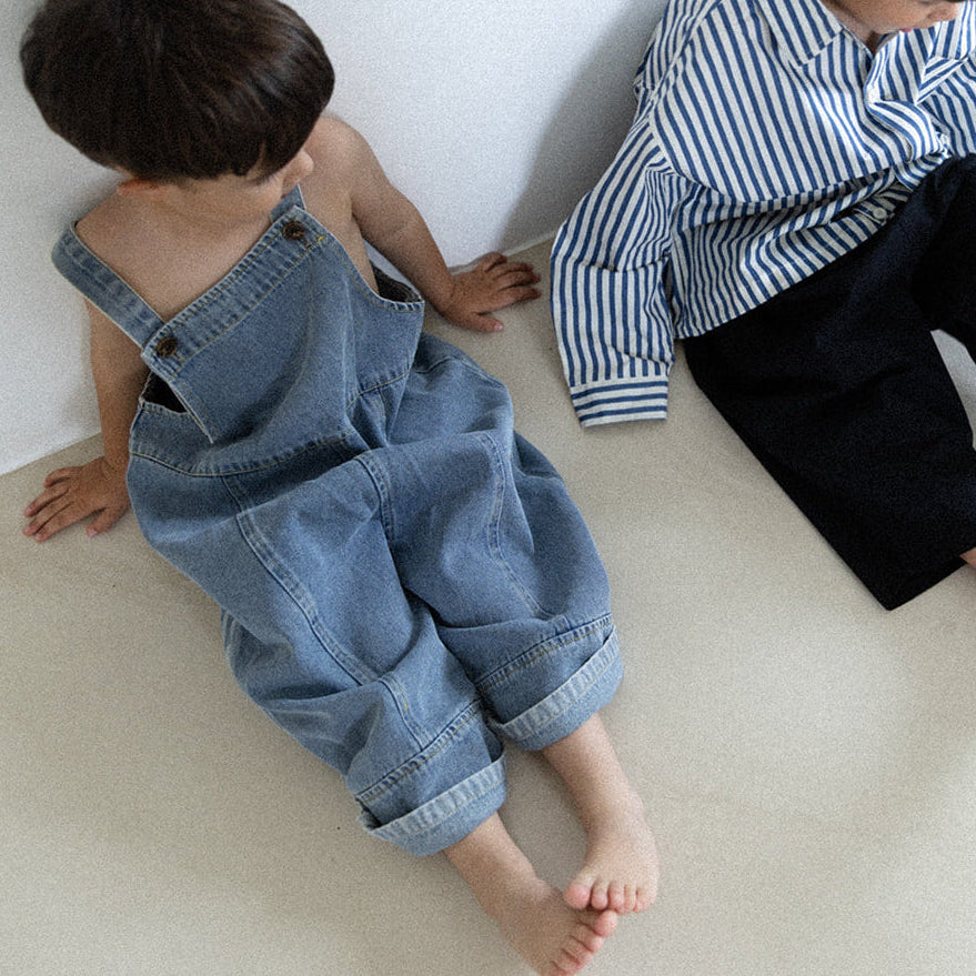Salopette en denim oversize