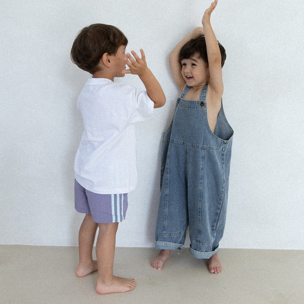 Salopette en denim oversize