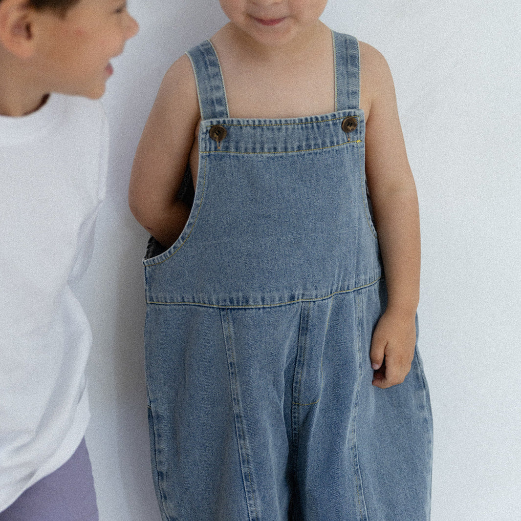 Salopette en denim oversize