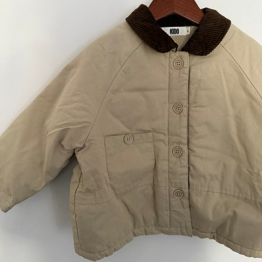 Veste gabardine col velours