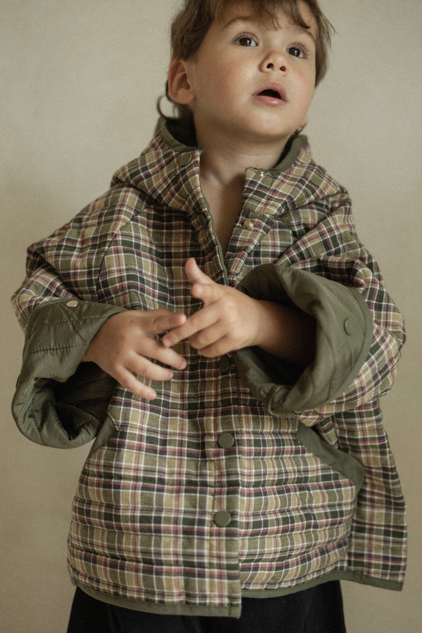 Veste matelassée à carreaux