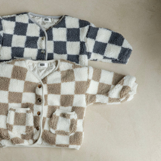 Manteau à carreaux