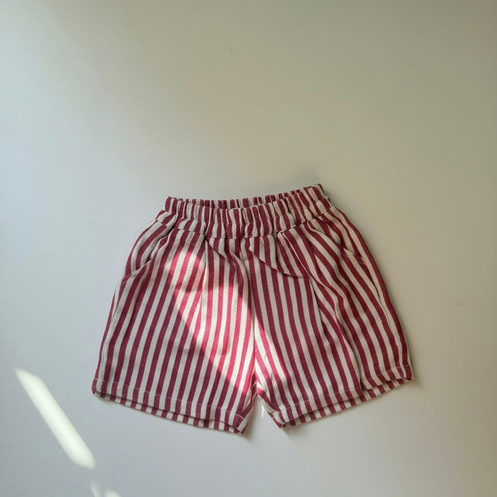 Jort rayures rouge et blanche