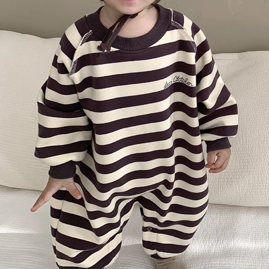 Combinaison molletonné en coton café